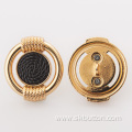 Fashion gold Shank Button For Overcoat